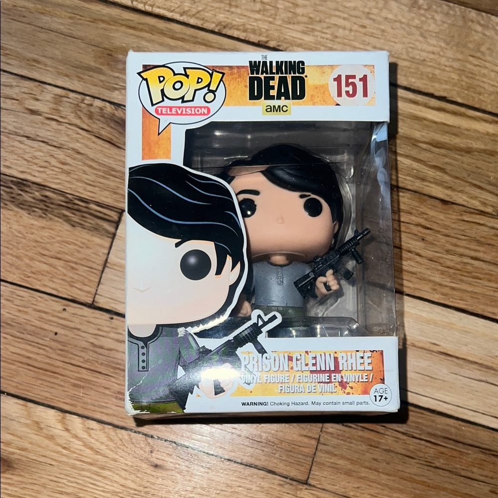 Funko Pop! The Walking Dead Prison Glenn Rhee - Black and Gray